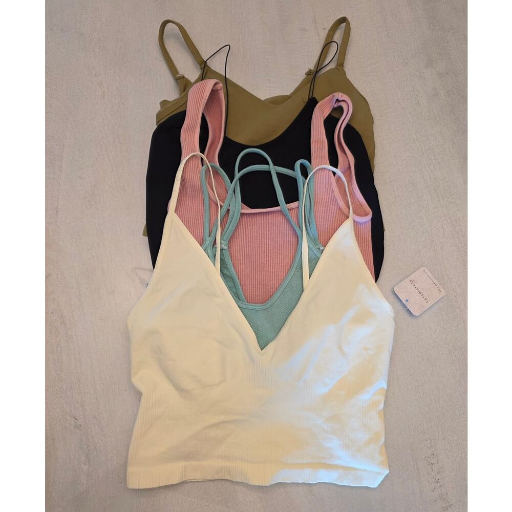 Free People Lot of 5 Sports Bras SZ XS/S Athleisure Yoga Active Wear